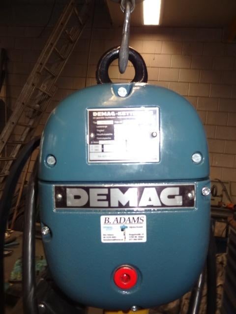 Mooie gereviseerde DEMAG ketting takel kraannr. 72, Ophalen, Zo goed als nieuw, Elektrisch