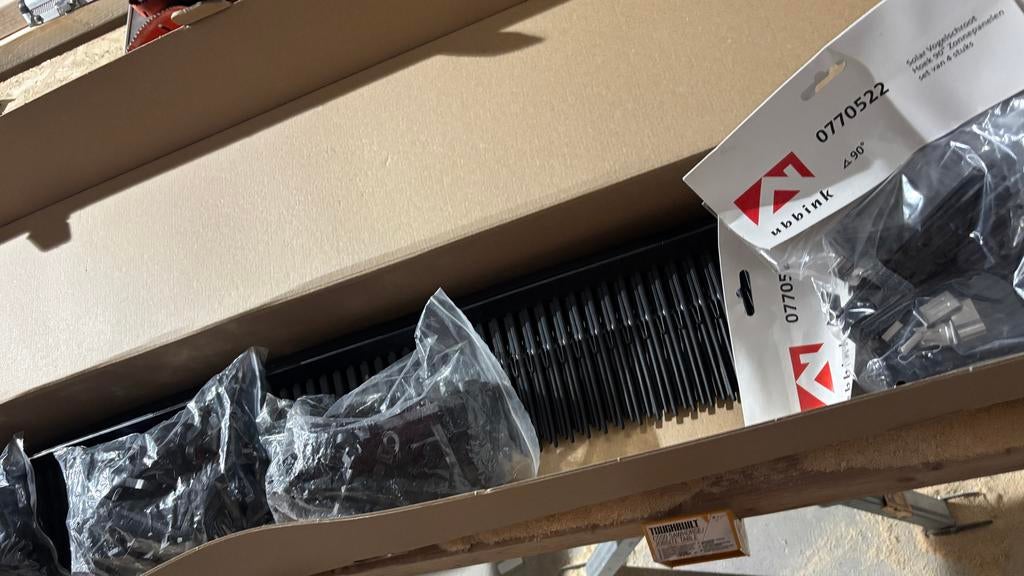 Ubbink Zonnepanelen materialen, Kunststof, Zwart, Overige typen, Nieuw