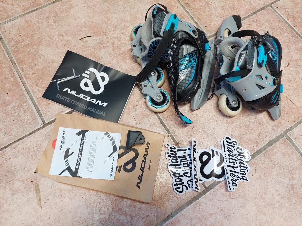 Nijdam Combi Skates Verstelbaar Maat 27-30, Ophalen of Verzenden, Zo goed als nieuw, Overige typen, Nijdam