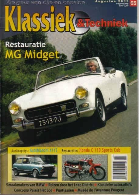 Klassiek & Techniek 65 2003 : MG Midget - Autobianchi A112, Ophalen of Verzenden, Gelezen, Algemeen