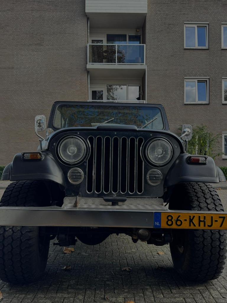 Jeep 1979 Zwart CJ7 * cilinder, 196 pk, 8 cilinders, Zwart, Leder