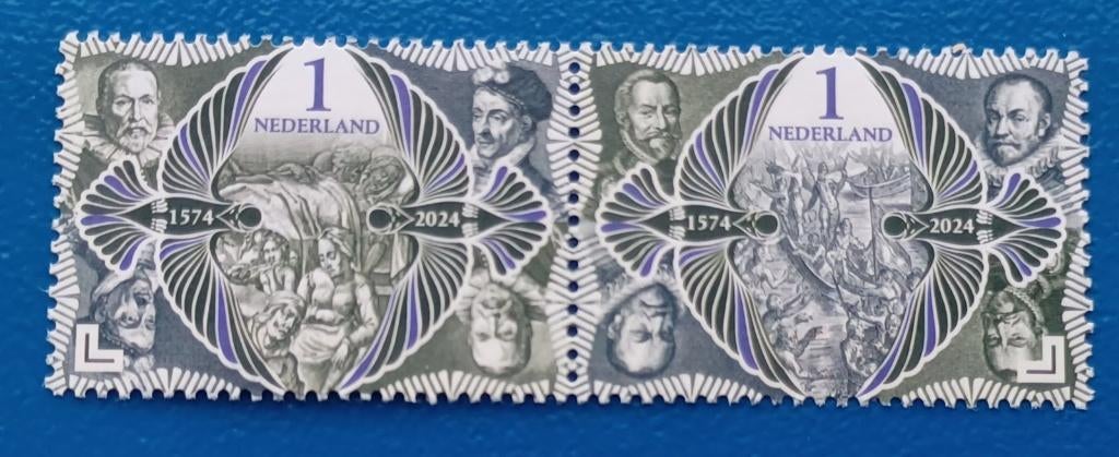 Leidens Ontzet 450 jaar (paartje), Verzenden, Na 1940, Postfris
