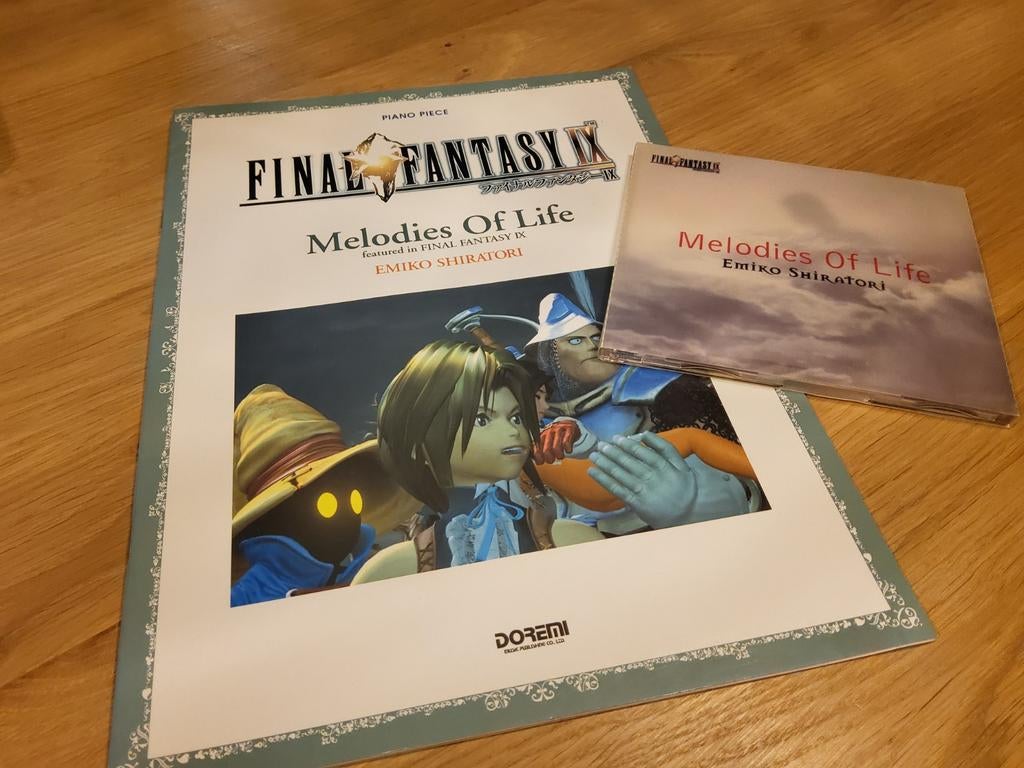 Final Fantasy IX - Melodies Of Life CD single + bladmuziek, Muziek en Instrumenten, Bladmuziek, Nieuw, Artiest of Componist, Filmmuziek en Soundtracks