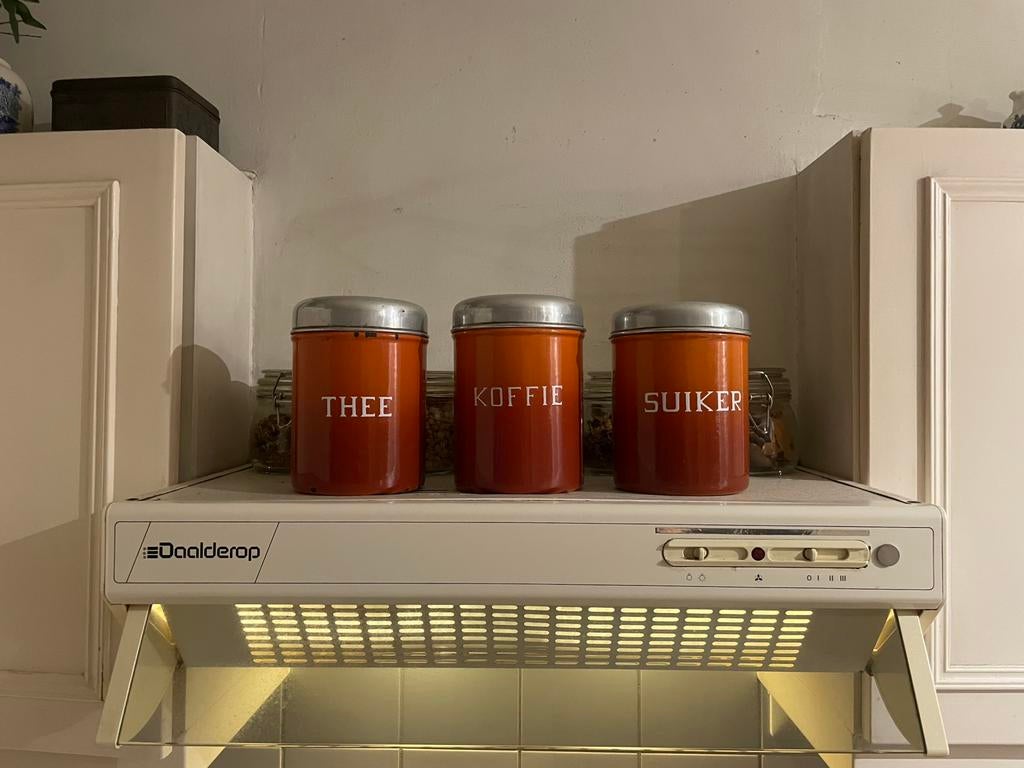 Vintage Voorraadblikken Koffie, Suiker, Thee, Ophalen of Verzenden