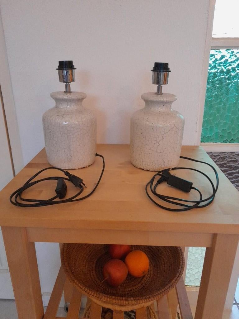 Aardewerk lampenvoeten, Ophalen, Zo goed als nieuw, Minder dan 50 cm