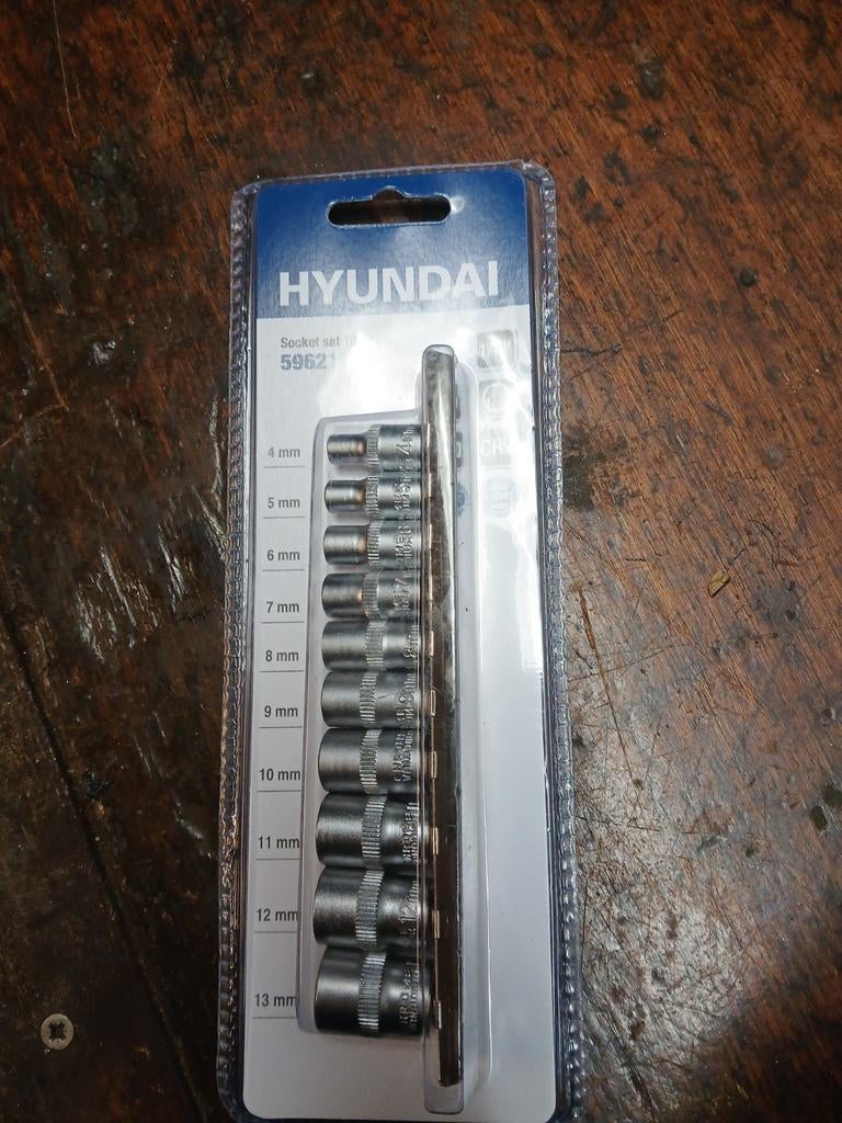 Hyundai Doppenset 1/4 inch -partij  Nieuw in verpakking, Ophalen of Verzenden, Nieuw