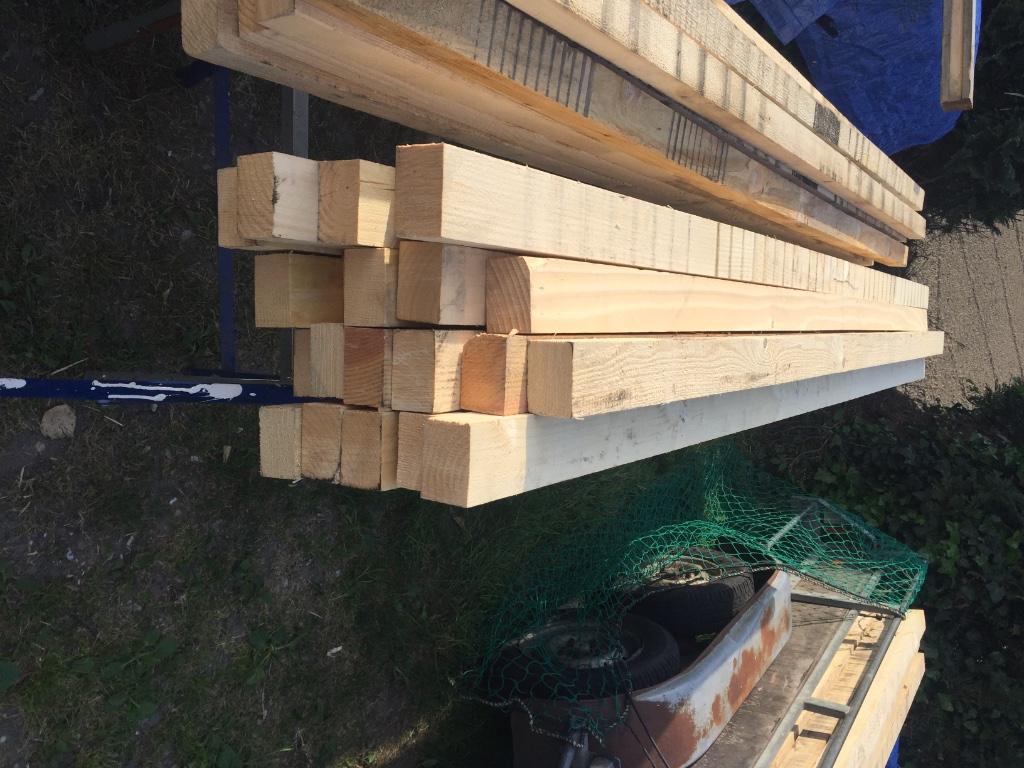 Regels, balken, gordingen, underlayment, multiplex, planken, Zo goed als nieuw, Balk, Overige houtsoorten, 50 mm of meer