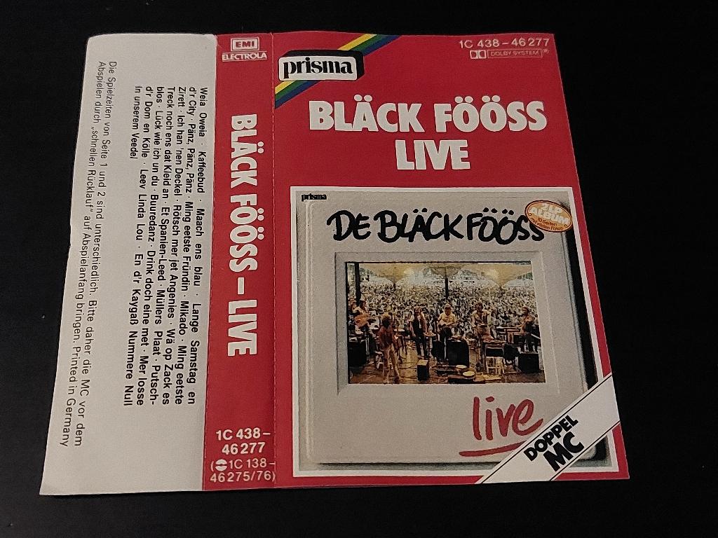 BLÄCK FÖÖSS - LIVE (MC), Cd's en Dvd's, Cassettebandjes, Zo goed als nieuw, Origineel, Pop, 1 bandje, Ophalen of Verzenden