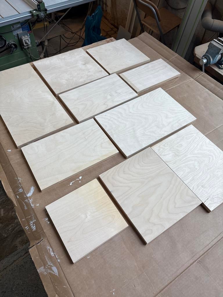 Berken Multiplex B/BB - 18mm Restanten, Ophalen of Verzenden, Gebruikt, Multiplex