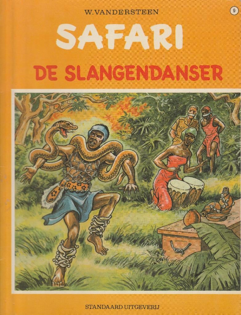 Safari - Willy Vandersteen nr 9 De slangendanser, Eén stripboek, Ophalen, Zo goed als nieuw