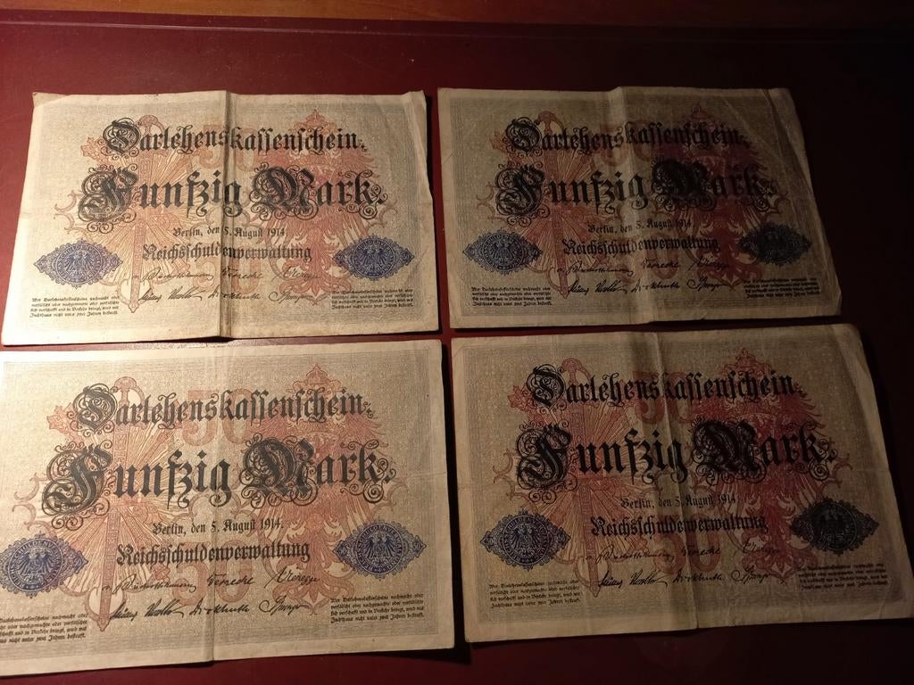 Funfzig Mark, Postzegels en Munten, Bankbiljetten | Europa | Niet-Eurobiljetten, Ophalen of Verzenden, Duitsland