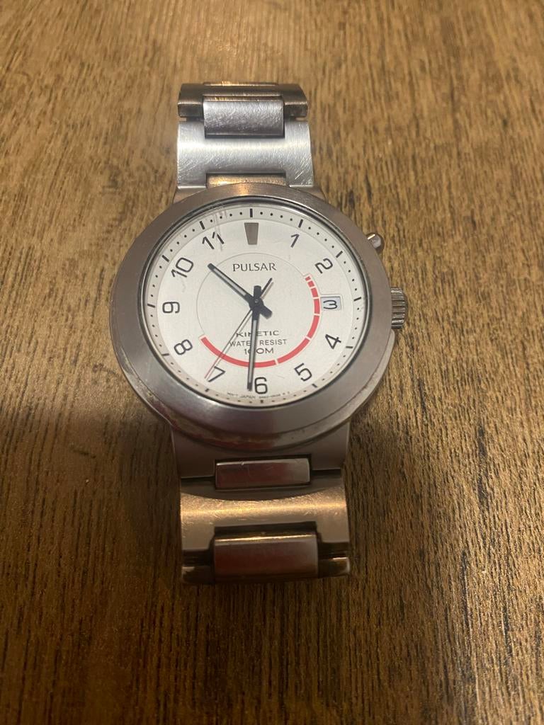 Pulsar Kinetic Horloge, Seiko, Gebruikt, Staal, Polshorloge