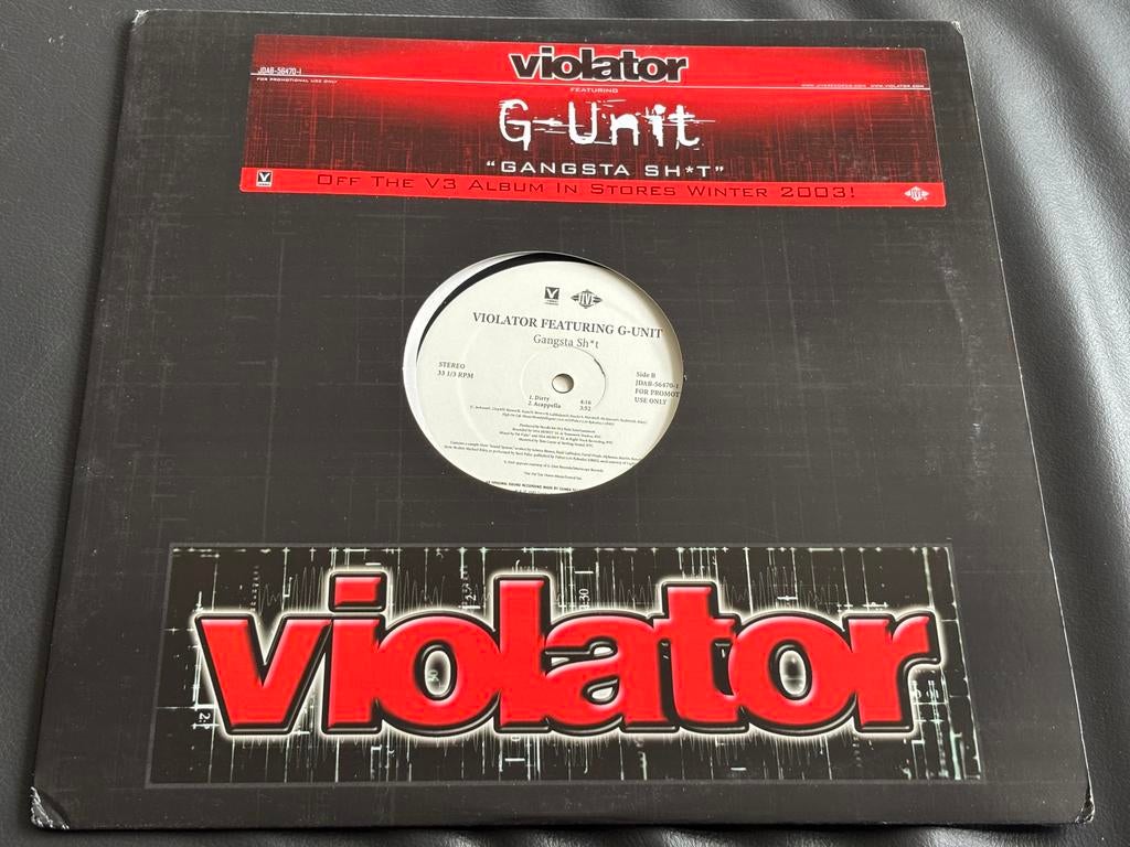 Violator ft. G-Unit - Gangsta Sh*t - Promo Vinyl 12’’ LP, Ophalen of Verzenden, 12 inch