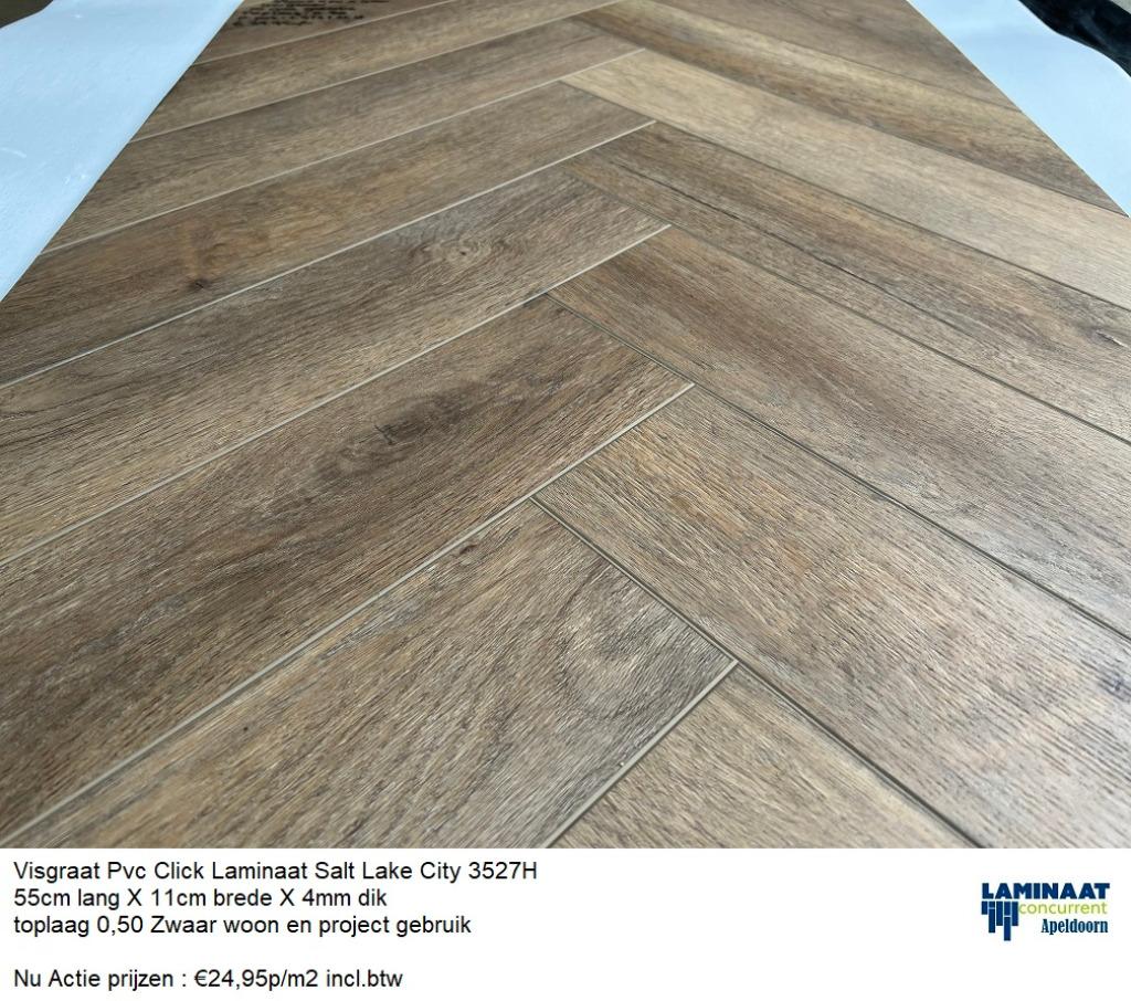 KOOPZONDAG PVC Click Laminaat  4,5mm dik 50 X Kleur, Kunststof, 50 tot 150 cm, Nieuw, Ophalen of Verzenden