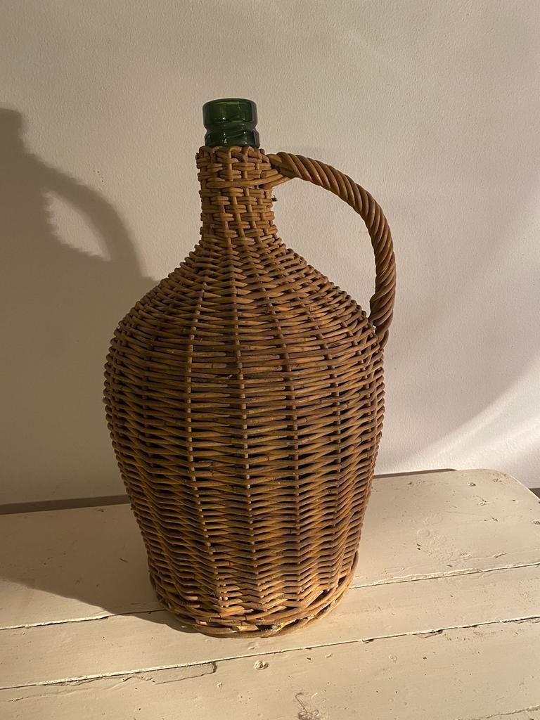 Mooie Vintage Glazen Mandfles, Ophalen of Verzenden