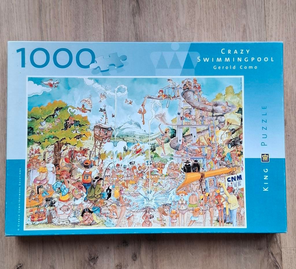King Puzzel - Crazy Swimmingpool - 1000 stukjes, Ophalen of Verzenden