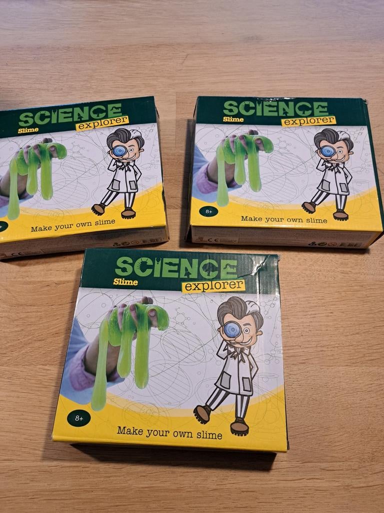 3x sScience Explorer Slime maak je eigen slijm, Ophalen of Verzenden, Nieuw, Knutselen