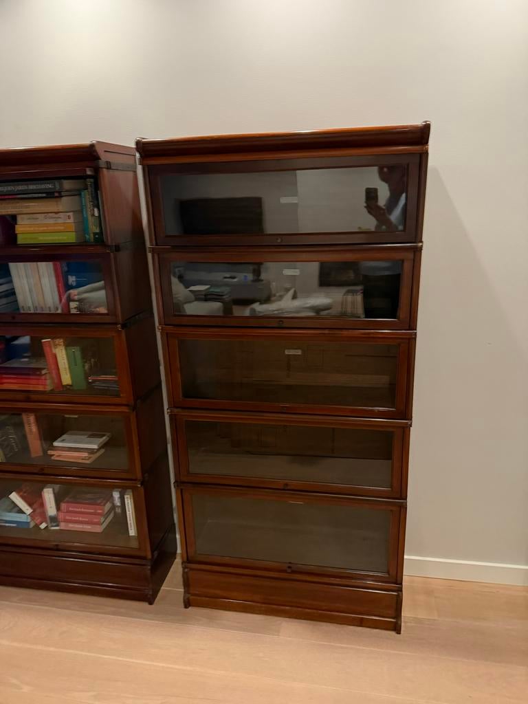 2 Globe Wernicke Engelse Boekenkasten, Ophalen, Gebruikt, 100 tot 150 cm, Eikenhout