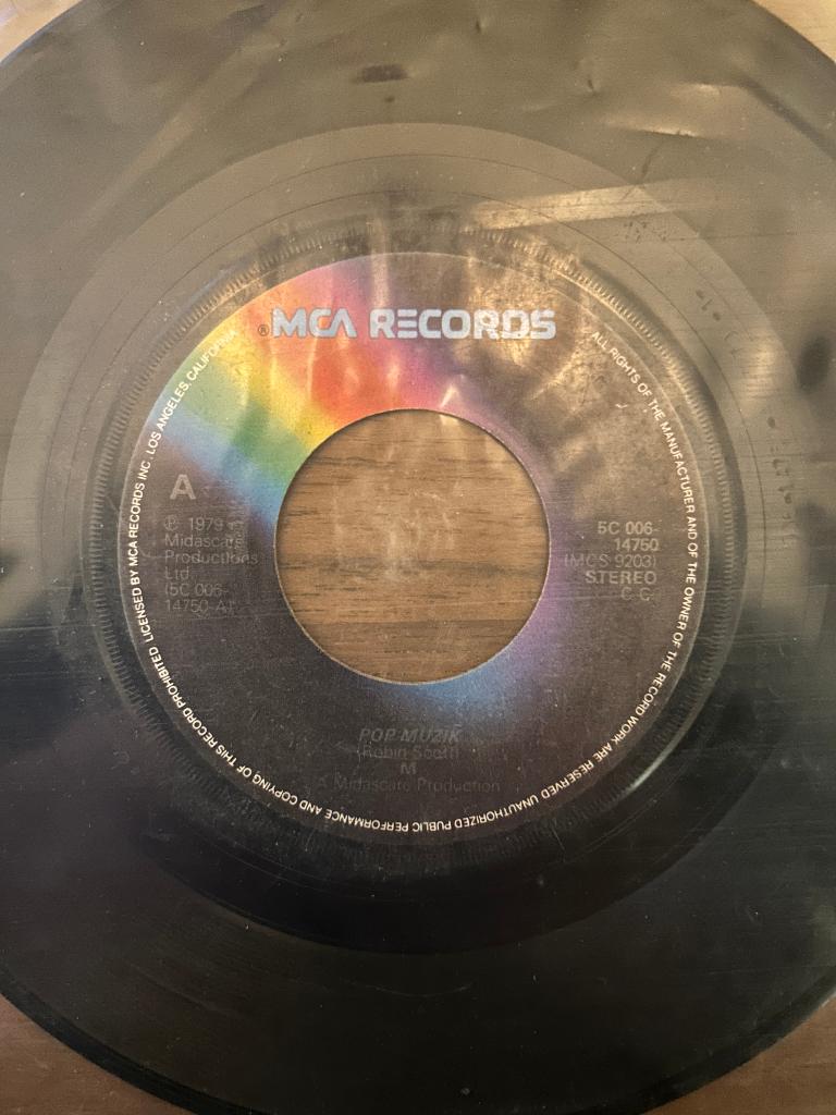 M - Pop Muzik (zonder hoesje) (002), Cd's en Dvd's, Vinyl Singles, Gebruikt, 7 inch, Single, Ophalen of Verzenden