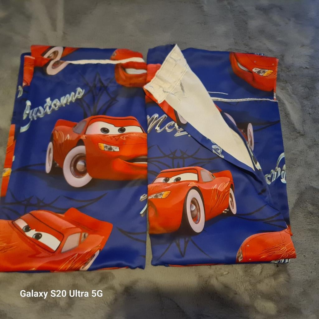 Cars Gordijnen, Gebruikt, 100 tot 150 cm, Blauw, 100 tot 150 cm