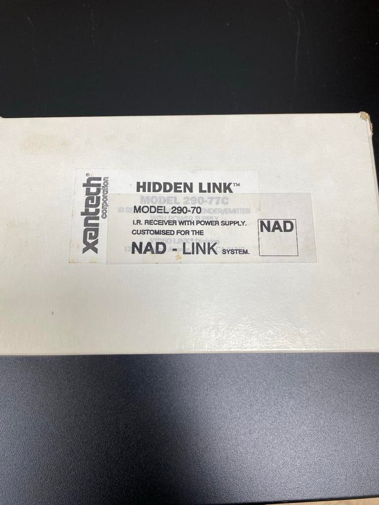 Xantech Hidden Link IR Receiver 290-70 NAD, Ophalen of Verzenden, Nieuw, Origineel, Vhs