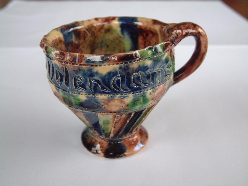 Oud Fries kerfsnede potje Volendam, Ophalen of Verzenden, Gebruikt