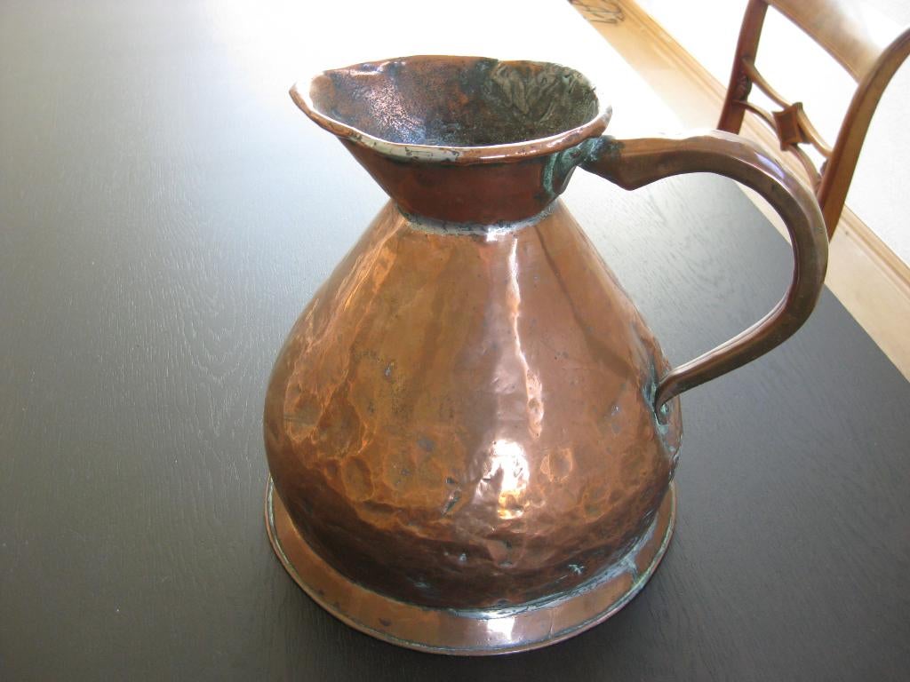 Pitcher 2 gallon koperkan, Antiek en Kunst, Antiek | Vazen, Ophalen