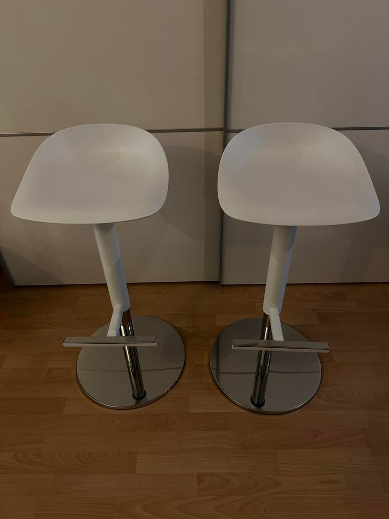 barkrukken IKEA- set van 2, Kunststof, Met voetsteun, 60 tot 90 cm, Ophalen of Verzenden