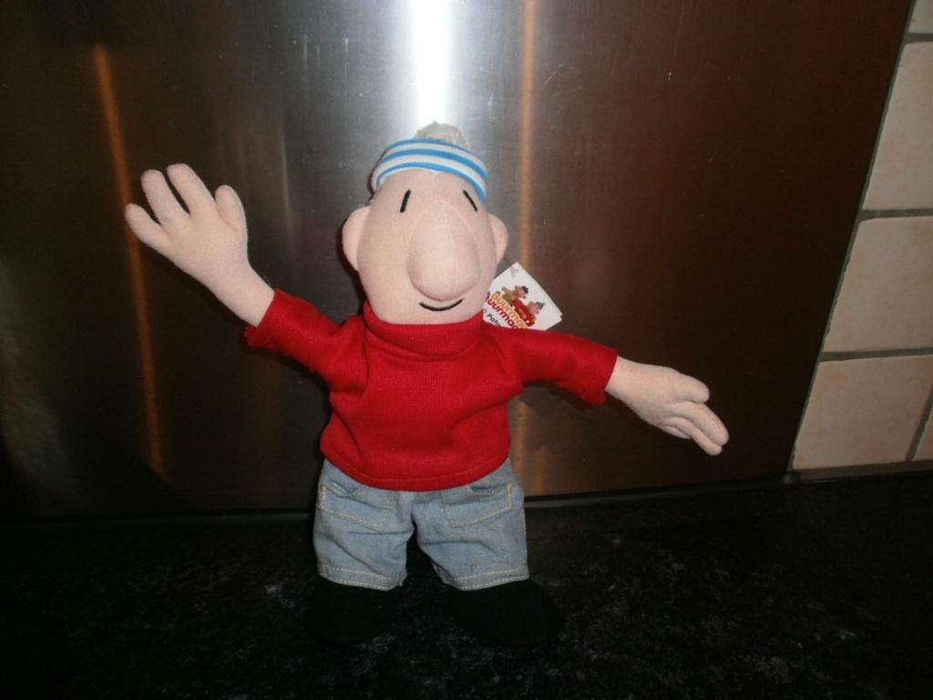 buurman en buurman mat pop rode trui gestreepte muts 30cm, Ophalen of Verzenden, Nieuw, Overige typen