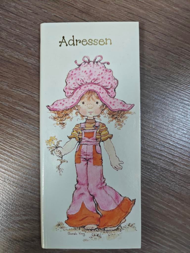 Vintage Sarah Kay Adressenboekje, Boeken, Ophalen of Verzenden, Nieuw, Sarah Kay, Folder