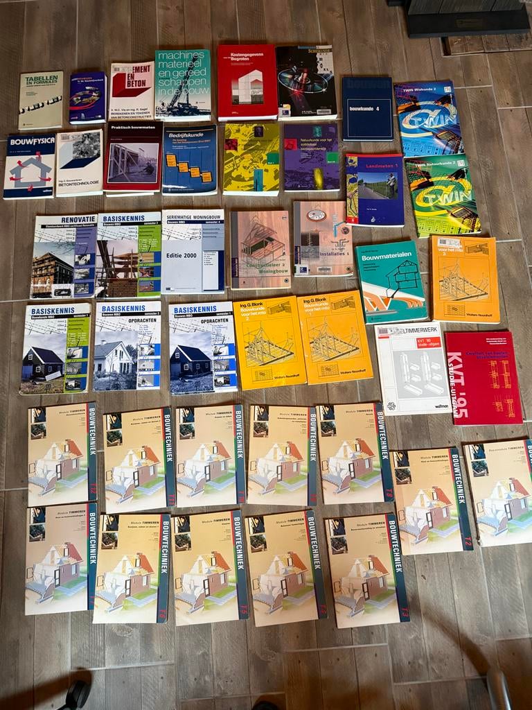 Bouwkunde studieboeken MBO/HBO - Diverse titels, Boeken, Ophalen, Beta, Gelezen, MBO