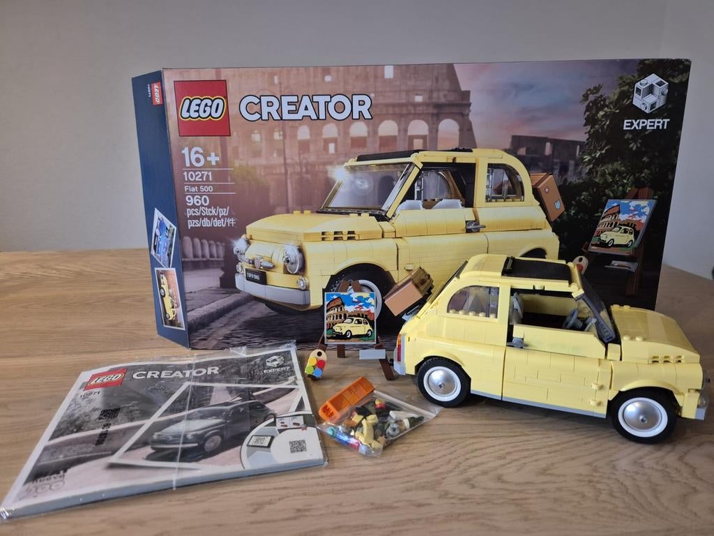 LEGO Creator Expert Fiat 500 (10271), Compleet, Lego, Ophalen of Verzenden, Zo goed als nieuw