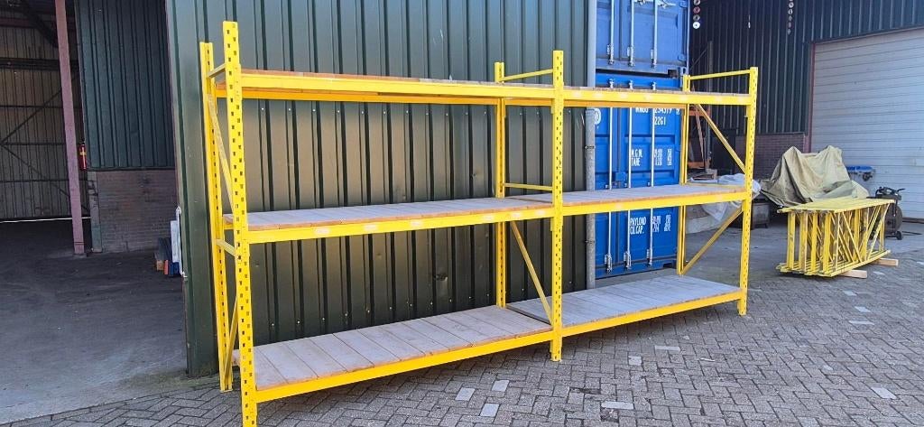 Stelling grootvak magazijnstelling set 4,81 mtr. koopje, Ophalen