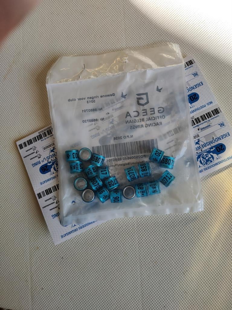 NPO duiven ringen 2026, Geslacht onbekend, Postduif