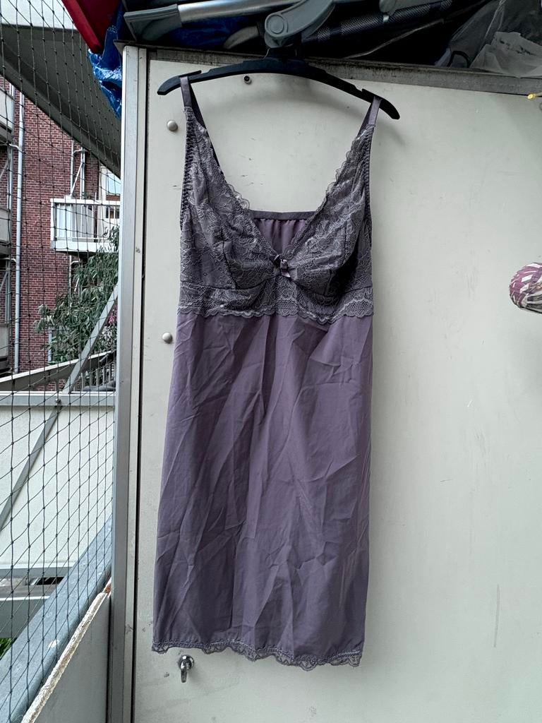Grijze Bodyflirt (Bonprix) baby doll maat M, Ophalen of Verzenden, Grijs, Nachtkleding