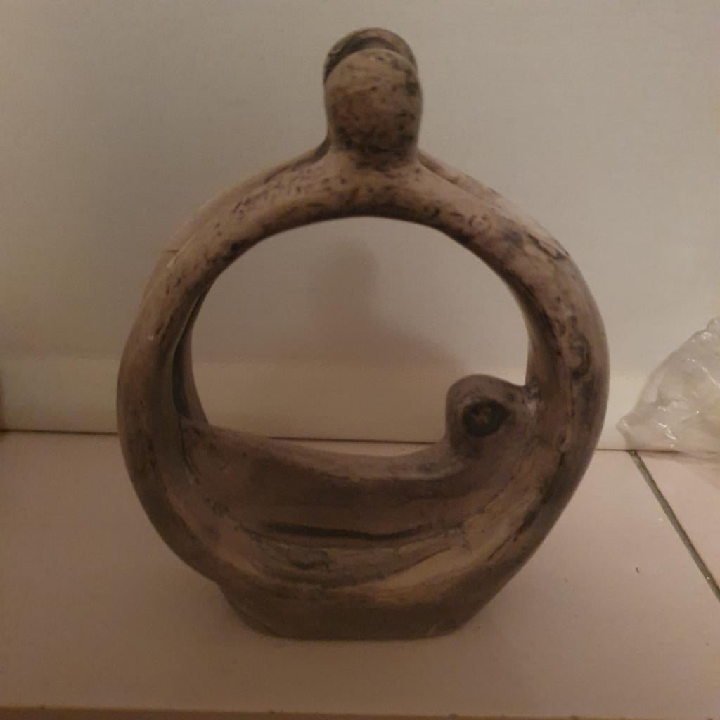 Abstract beeldje van klei, Made in Kenya, Antiek en Kunst, Kunst | Niet-Westerse kunst, Ophalen