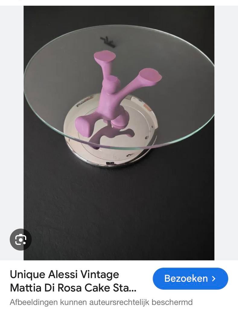 Alessi schaal running man / paspop /  rood zwart wit /, Ophalen of Verzenden, Gebruikt