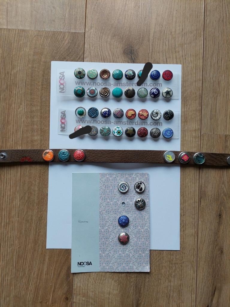 Noosa armband en Chunks, Ophalen of Verzenden, Bruin, Leer