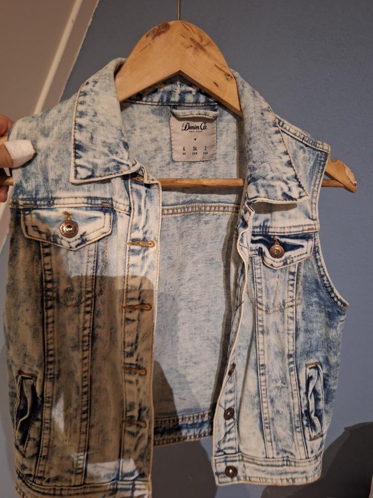 Spijker jasje maat 34, Kleding | Dames, Ophalen of Verzenden, Zo goed als nieuw, Maat 34 (XS) of kleiner, Blauw