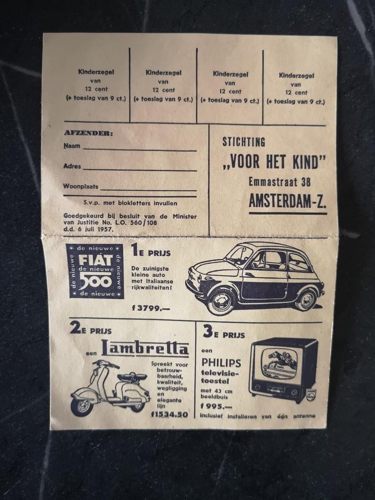 Vintage Stichting Voor Het Kind 1957, Ophalen of Verzenden