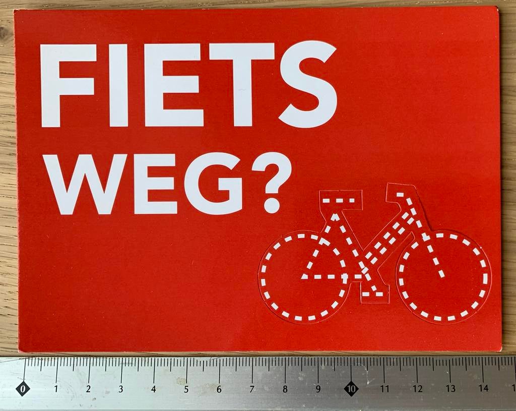 Ansichtkaart Fiets weg, afac (ongelopen), Ophalen of Verzenden, 1980 tot heden, Ongelopen, Voertuig