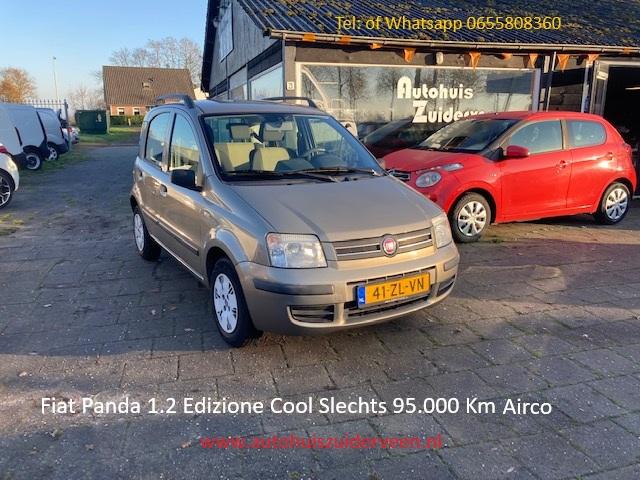 Fiat Panda 1.2 Edizione Cool Airco Slechts 95.000 Km, Voorwielaandrijving, Stof, Gebruikt, Beige