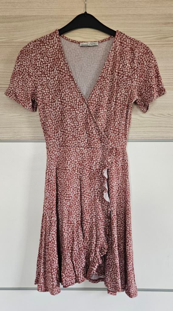 Pull & Bear zomerjurkje. Maat S, Kleding | Dames, Jurken, Oranje, Ophalen of Verzenden, Zo goed als nieuw, Maat 36 (S)