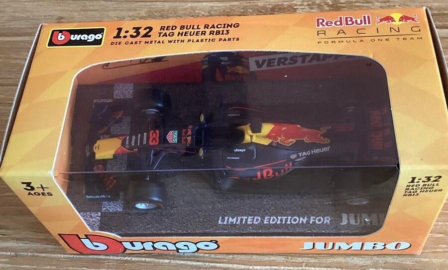 Max verstappen rb13. Scale 1:32. Special edition jumbo 2017, Hobby en Vrije tijd, Verzenden