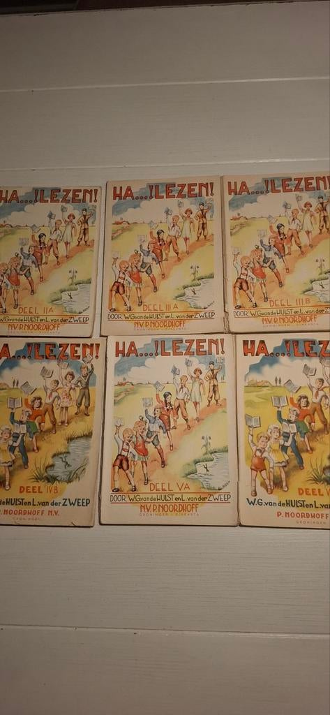 Ha...! Lezen! Deel 2a,3a,3b,4b,5a,5b WG vd Hulst L.vd Zweep, Antiek en Kunst, Ophalen of Verzenden