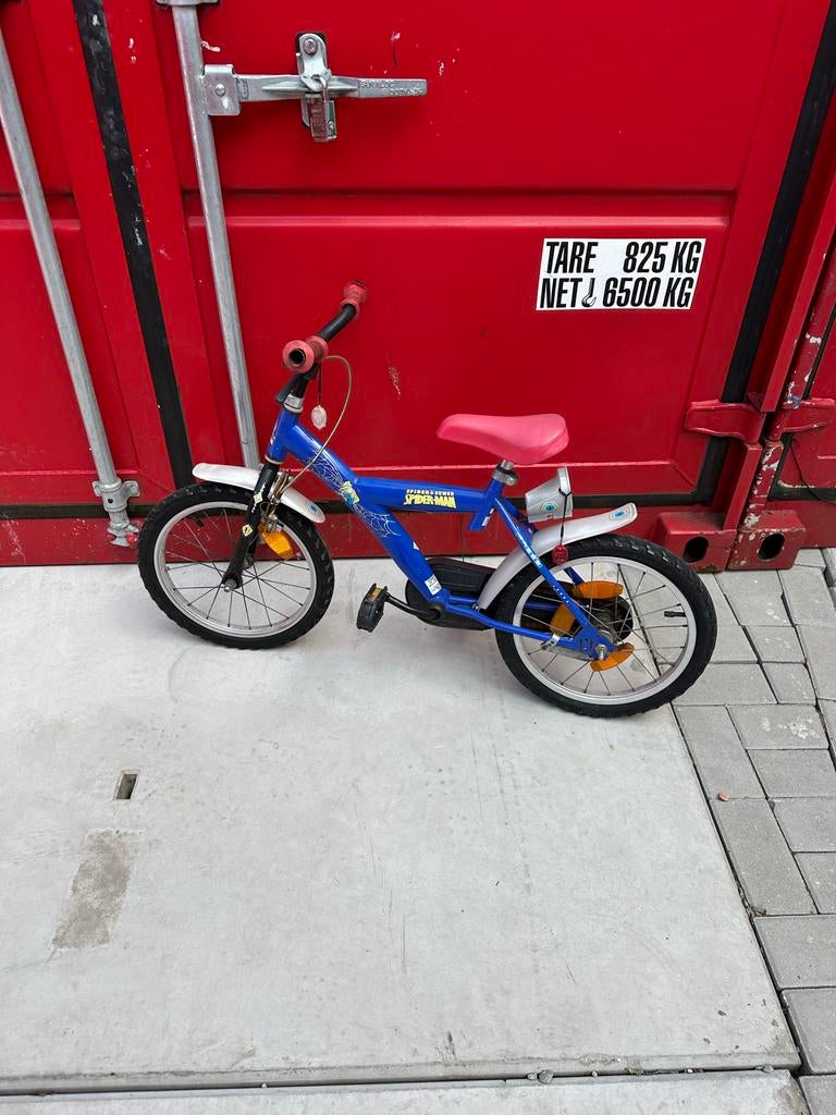 Spider-Man jongensfiets 18 inch - Prima staat, Ophalen, Gebruikt, 18 inch