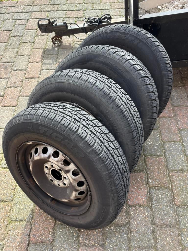 Setje Wielen fiat panda 155-80-13, Ophalen, Fiat