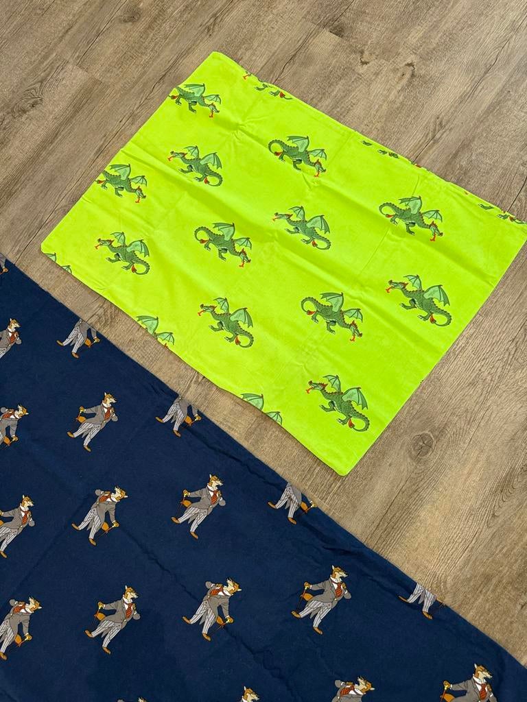 Uniek Efteling dekbedovertrek 1 persoons, Gebruikt, Eenpersoons, Blauw, Dekbedovertrek