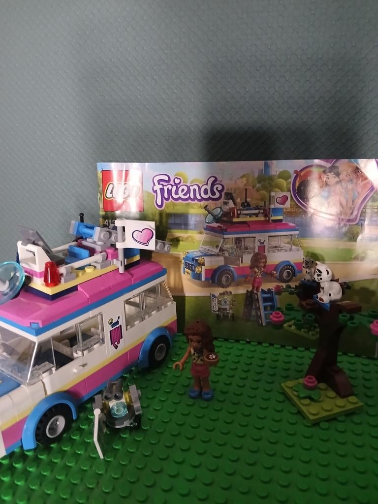 Lego Friends Olivia's Missies Voertuig 41333, Ophalen of Verzenden, Zo goed als nieuw, Complete set, Lego