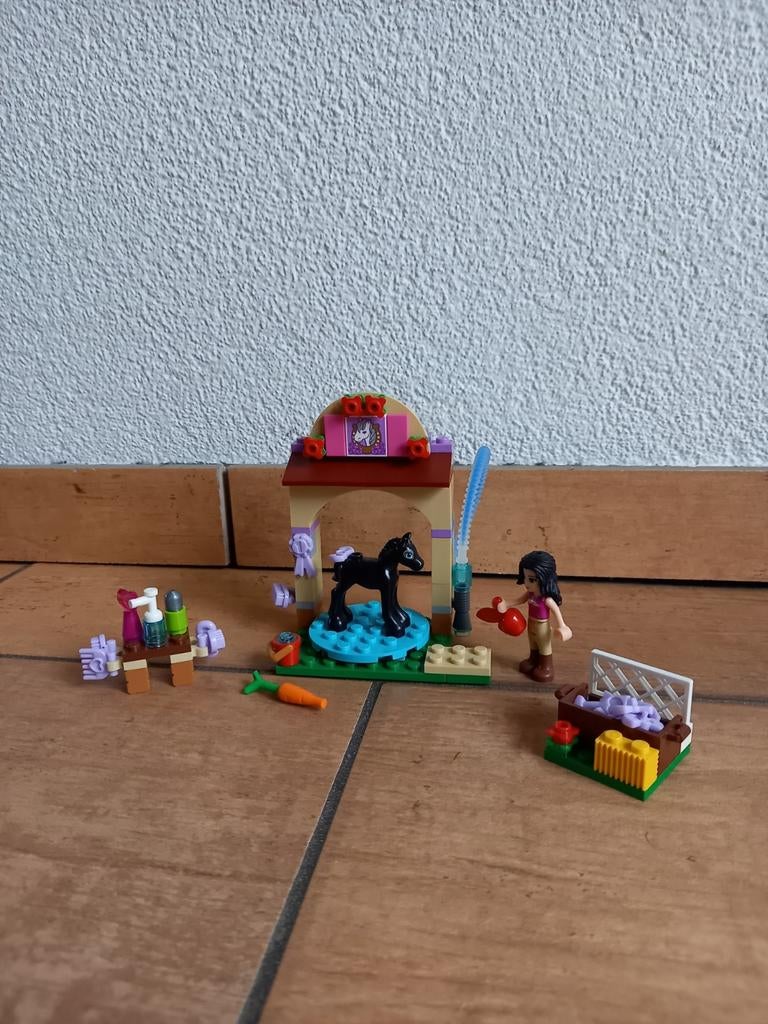 Lego Friends Veulen Wasplaats 41123 - Compleet met boekje, Ophalen of Verzenden, Gebruikt, Complete set, Lego